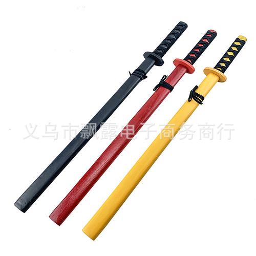 木质75cm大号油漆武士刀日本东阳刀 竹木工艺品儿童玩具刀剑批发